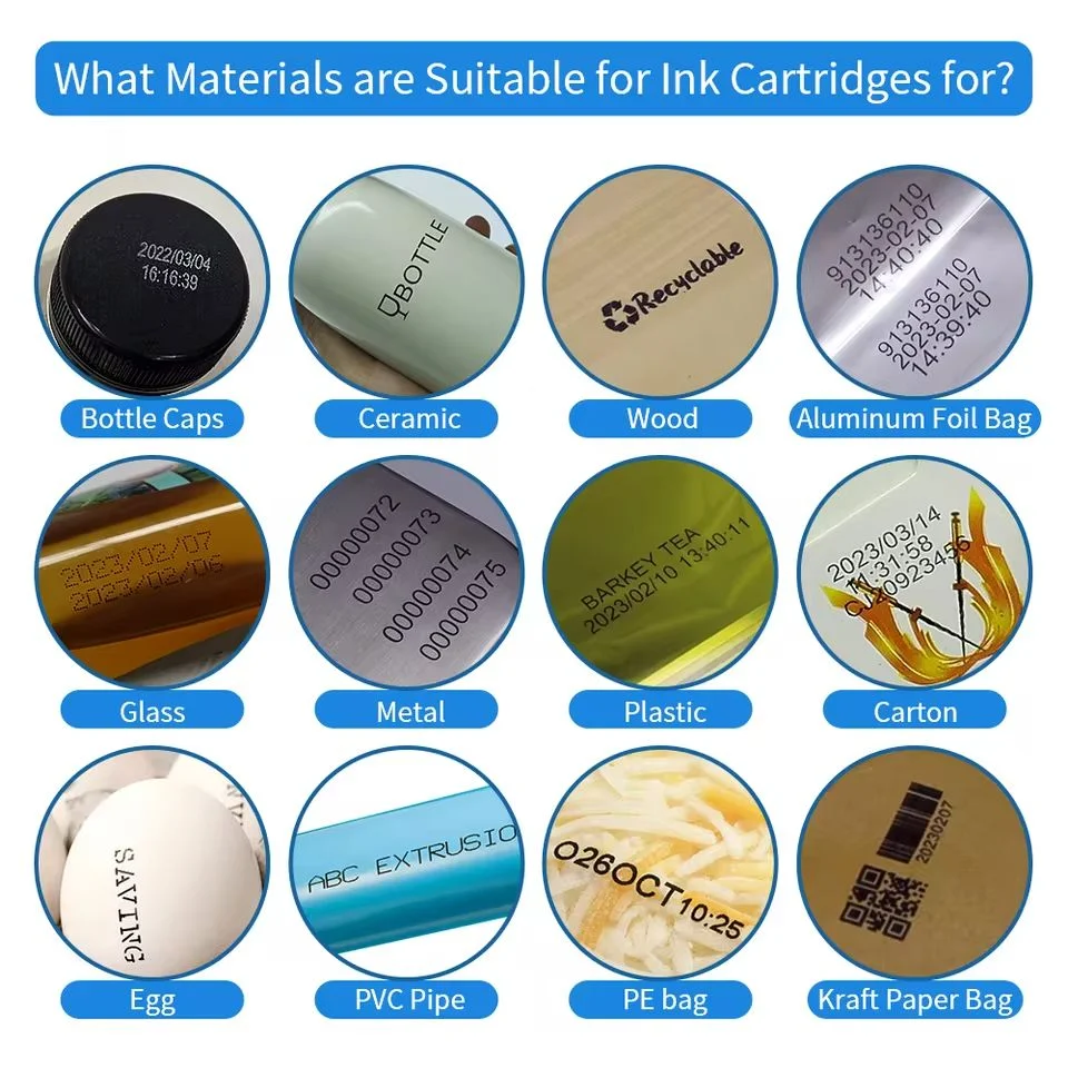Ink Cartridges TIJ 2.5 2580 12.7mm Handheld Inkjet Printer Fast Dry Ink Quick-drying Solvent Base Cartridge