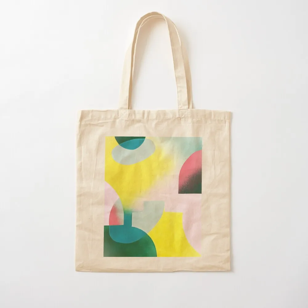 Colorful Abstract Painting with Happy Colors Tote Bag eco bag folding personalized tote bag Canvas stote
