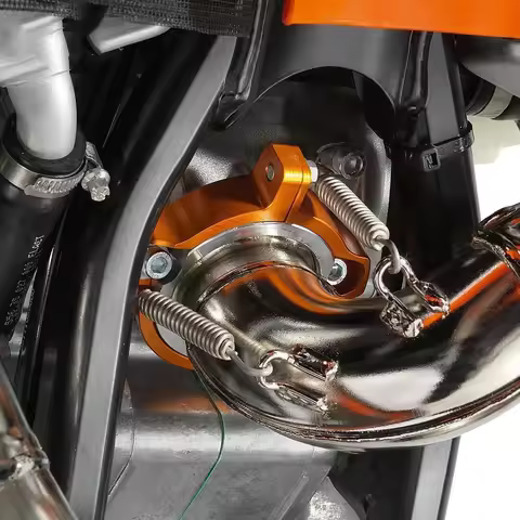 For KTM 250 300 SX EXC XC XCW TPI Six Days 250 300 2017- 2025 Motorcycle Accessories Exhaust Tip Muffler Pipe Clamp Flange Guard