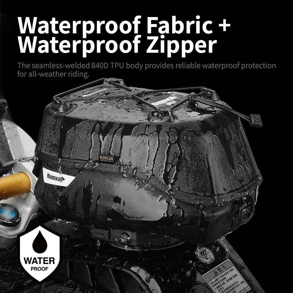 Rhinowalk Motorcycle Magnetic Tank Bag 4.5L Waterproof Quick Release Fuel Tank Storage Bag For BMW Suzuki KTM CFMOTO HONDA view 2