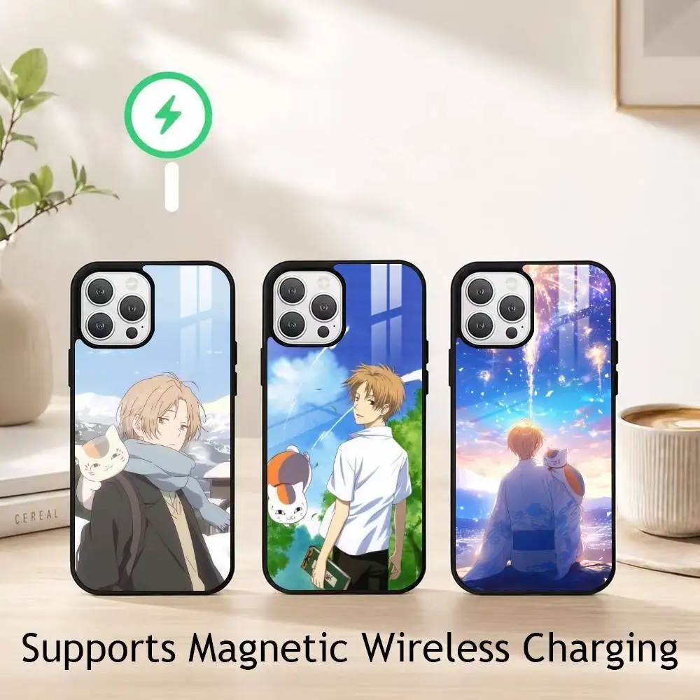 Natsume Book Friends gift Phone Case For iPhone18,17,16,15,14,13,12,11 Plus,Pro Compatible with magnetic wireless charging