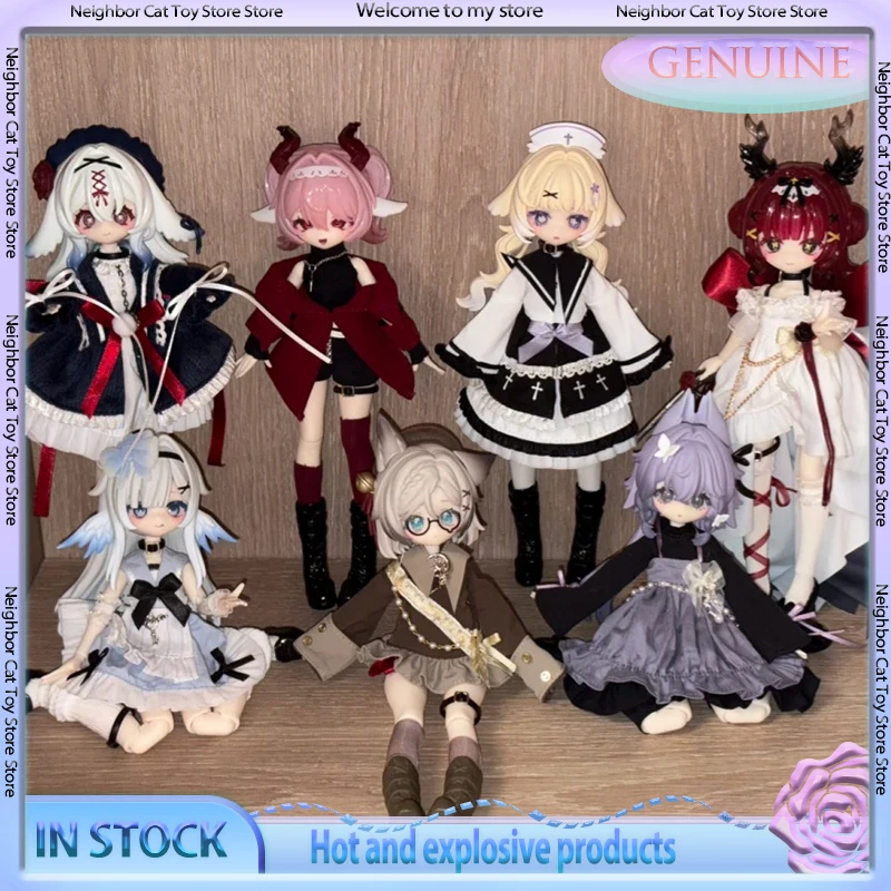 

New Spot Meki End Blessing Series 8-Point Bjd Blind Box Genuine Movable Doll Cute Figurine Desktop Ornament Birthday Gift