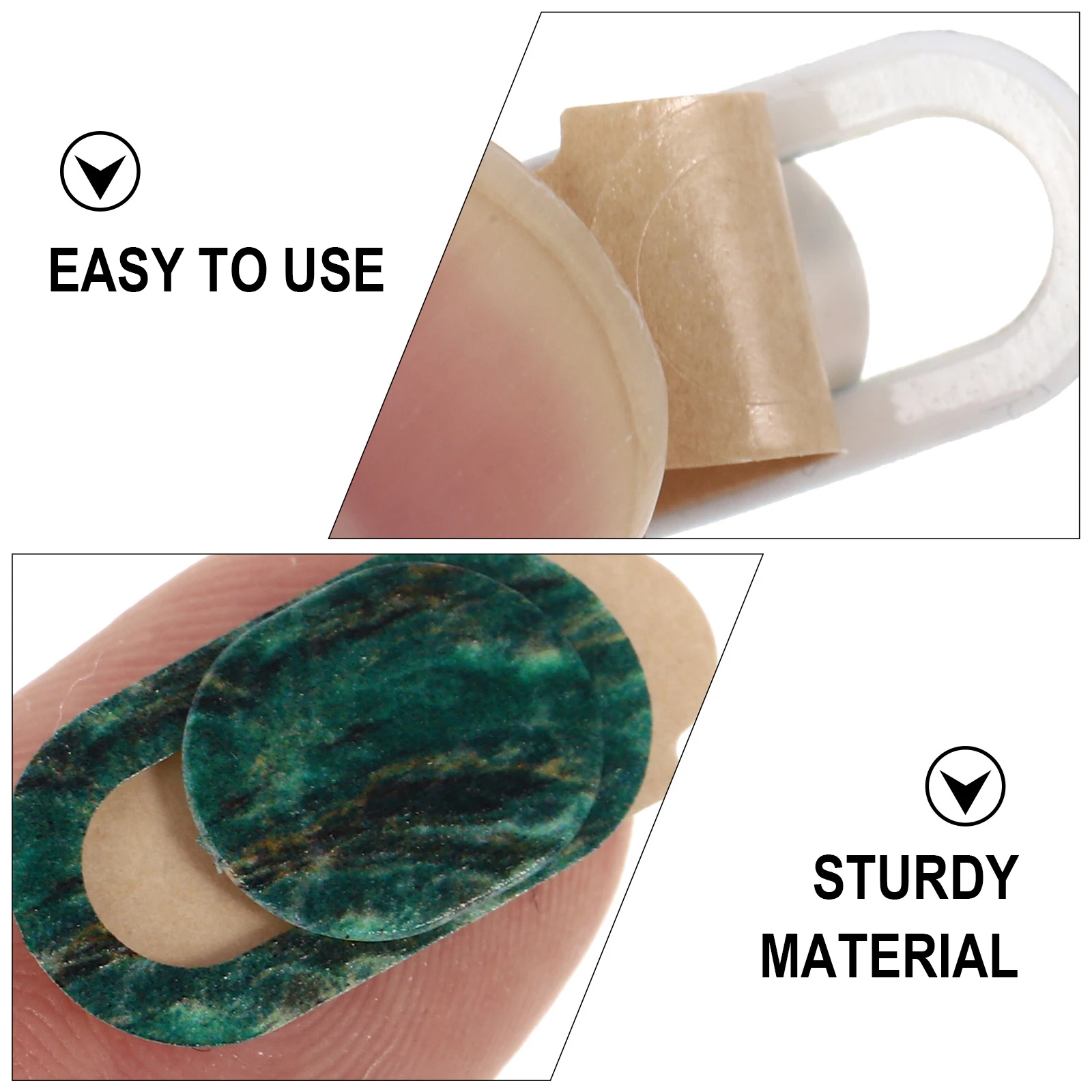 

6 Pcs Cell Phone Camera Privacy Cover Webcam Abs New Material Marble Pattern Covers