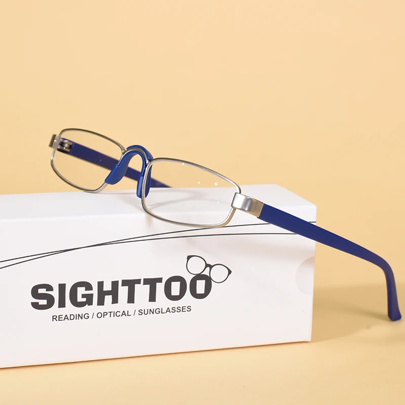 Lesebrille Ultraleichte Legierung TR90 Lesebrille Retro Quadratischen Rahmen Männer Und Frauen Schmale Brillen + 100 + 200