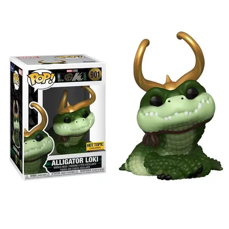 FUNKO POP Alligator Loki 901 #   Loki 895 #   PRESIDENTE LOKI 898 #   Figura de Vinilo de 10 cm, Muñeco Coleccionable de PVC, Juguetes para Niños, Regalo de Cumpleaños