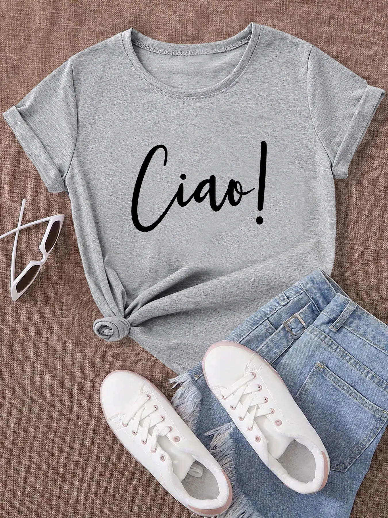 Hello Italy New Arrival Summer TShirt Casual 100%Cotton Funny T Shirt Italian Shirt Italian Hello Shirts Gift for Her