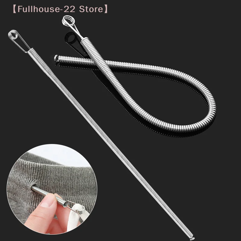 【MAX-22】Bendable Spring Drawstring Threader Clip Pants Hoodies Elastic Band Lace Cord Flexible Drawstring Thread DIY