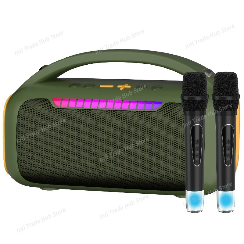 NR-8899W New High-power Home Wireless Dual-microphone Party Speaker Set, Professional Karaoke Audio System