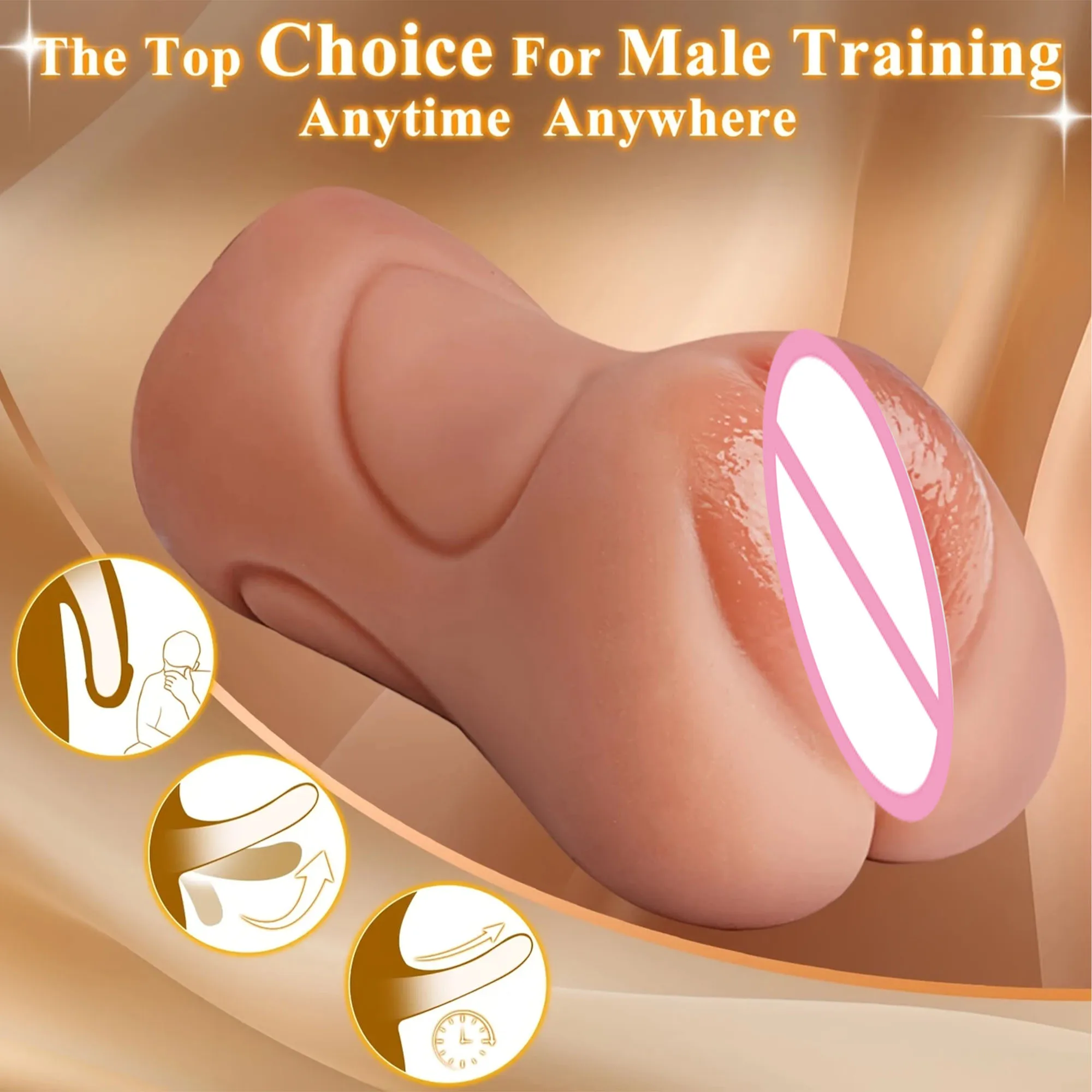 3 في 1 واقعية جيب كس ذكر الموزه دمية جنسية الكبار دليل كأس نفاث محكم الفم المهبل وضيق الشرج لعبة الكبار 18 +