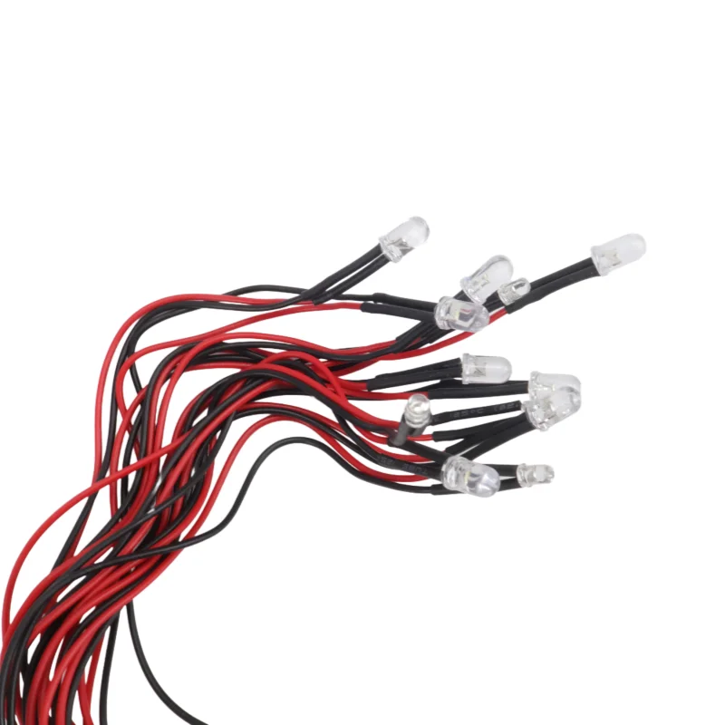 Symulacja Latarki 12 LED Zestaw Oświetleniowy Kierunkowskaz Hamulec do Modeli RC w Skali 1/10 Yokomo Tamiya HSP HPI AXIAL RC4WD TRX