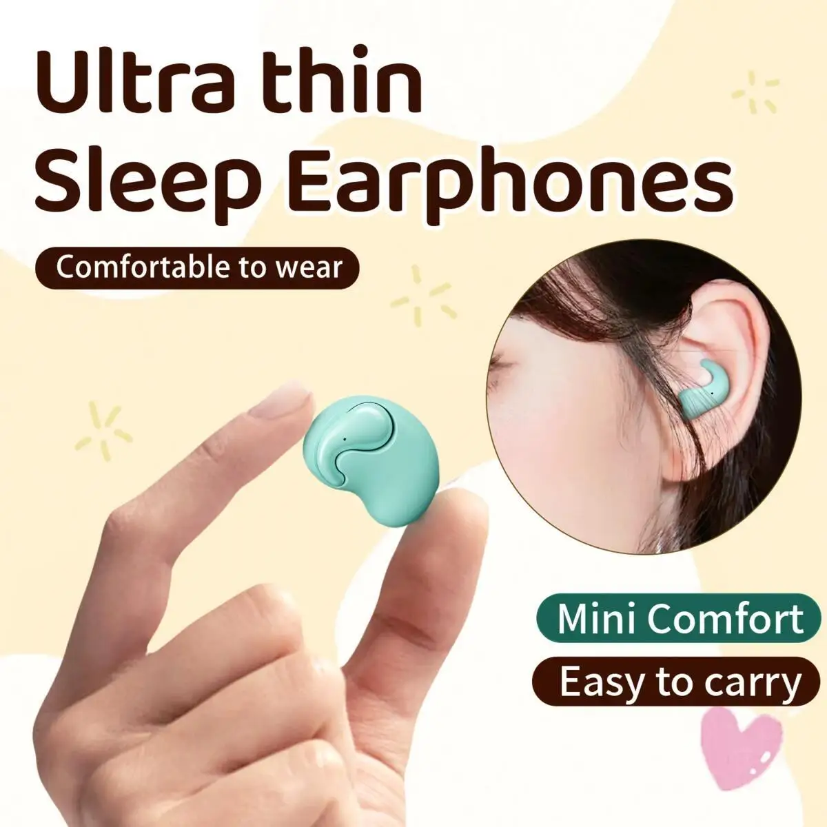 Immagine 4: Cuffie Bluetooth Wireless per Dormire a Forma di Elefantino, Comode da Indossare, con Cancellazione del Rumore, per Bambini, Ideali come Regalo