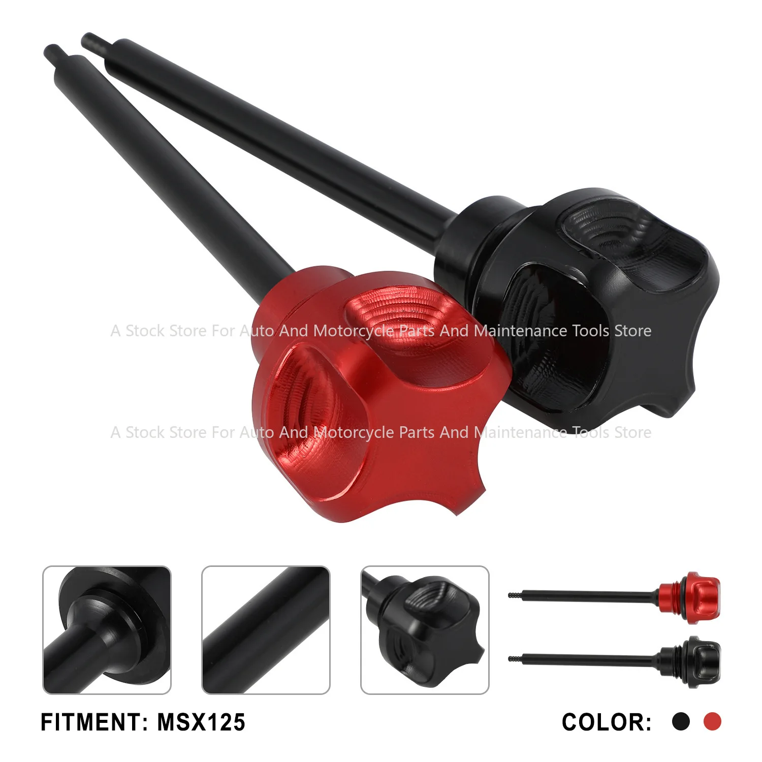 Suitable for MSX125 Motorcycle High-strength Aluminum Alloy Oil Ruler Measuring Ruler Modification Accessories