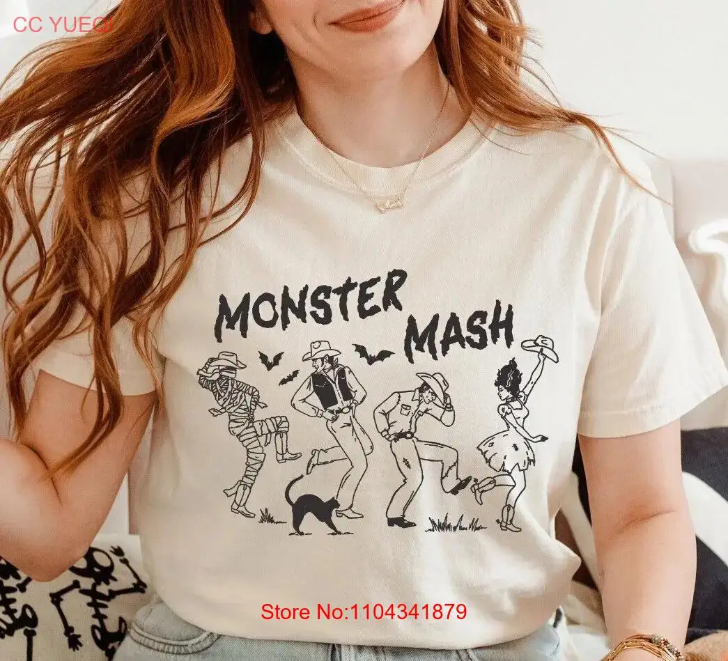 Monster Halloween T Shirt Spooky For Family And F long or short sleeves