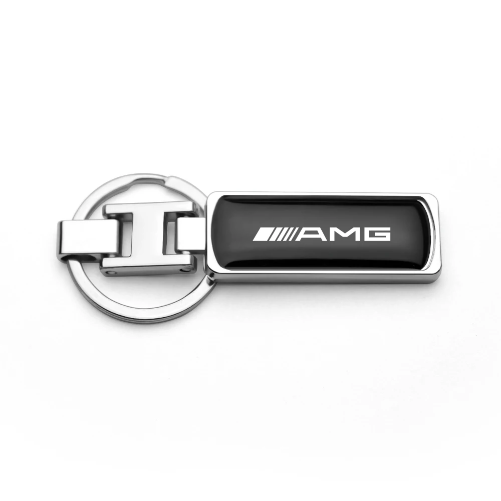 3D Metal Epoxy Keyrings Keychain Car Emblem Key Holder Pendant For Mercedes Benz AMG W124 W202 W203 W204 W210 W211 W212 W220 GLA