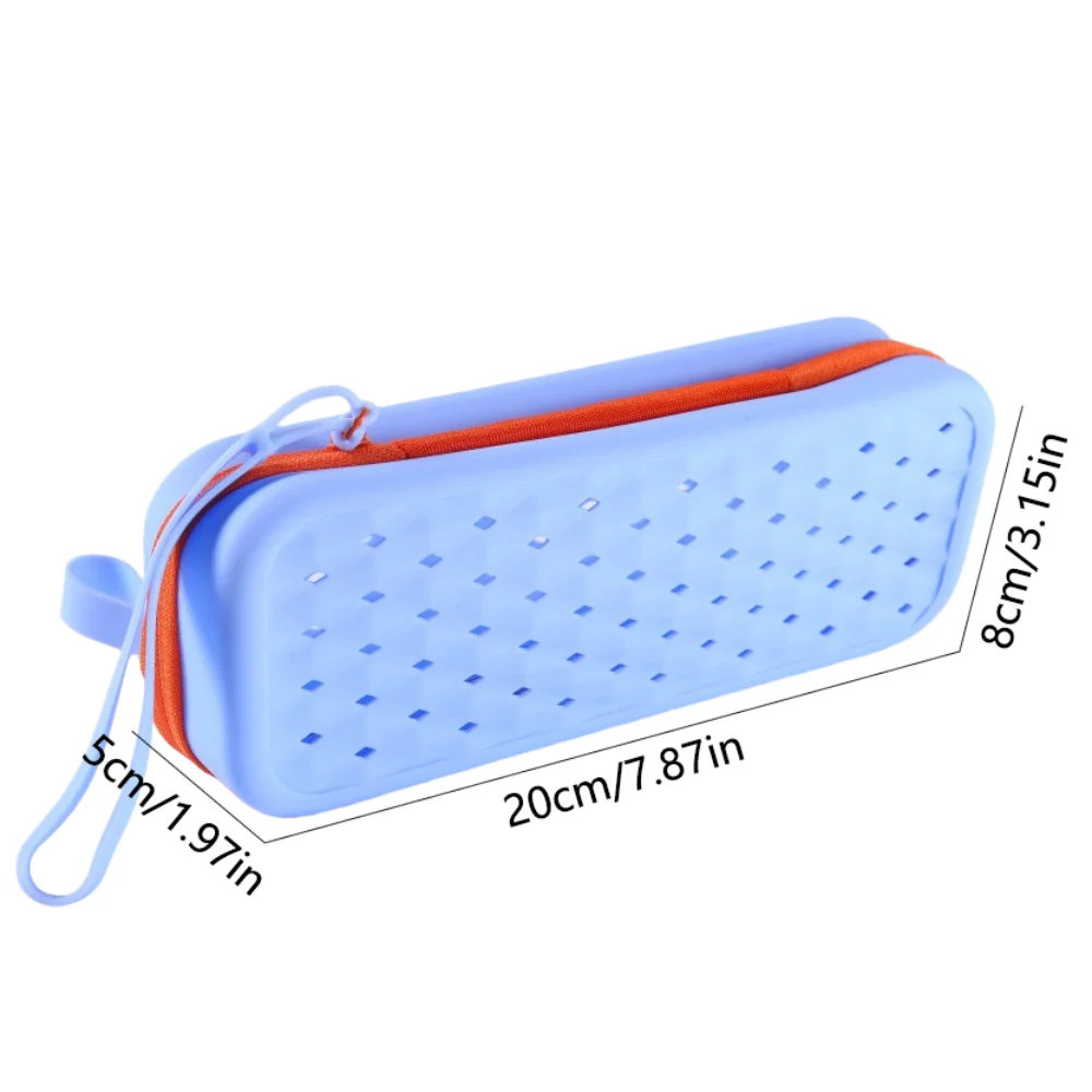 Portable Silicone Swim Goggle Case Waterproof Soft Swimming Goggles Protection Box Breathable with Drain Hole