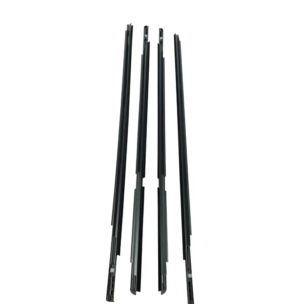 4Pcs Window Weatherstrip for Toyota Yaris Hatchback 2006-2013 (4 Doors) Front Rear Outer Side Glass Rubber Sealing Strips Black