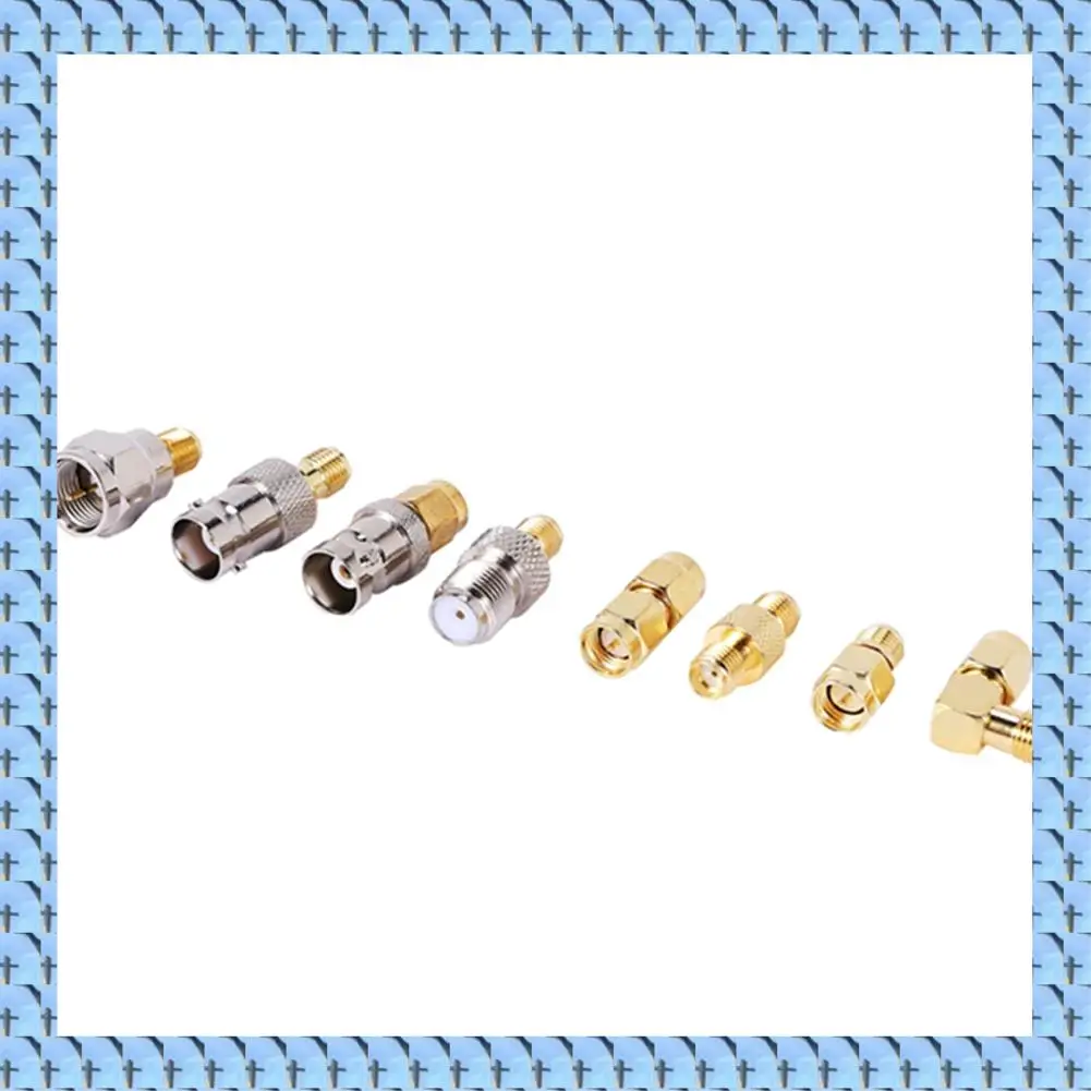 NOCM 2X SMA To SMA BNC N F UHF Type Connectors Kits RF Adapter 20 Type,SMA Female To F Male,SMA Female To F Female