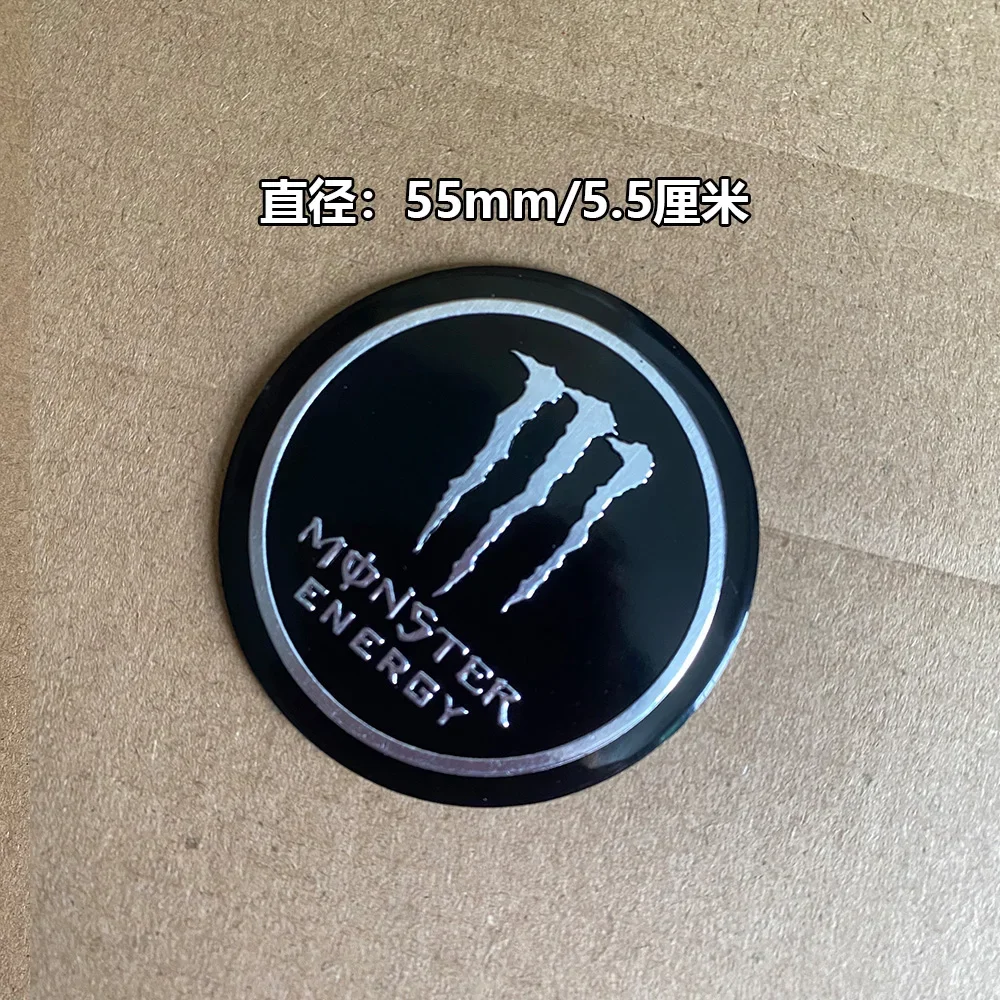 3D 10Pcs/Set Monster Energy Aluminum Alloy Badges Sticker for Motorcycle Car Free Decoration