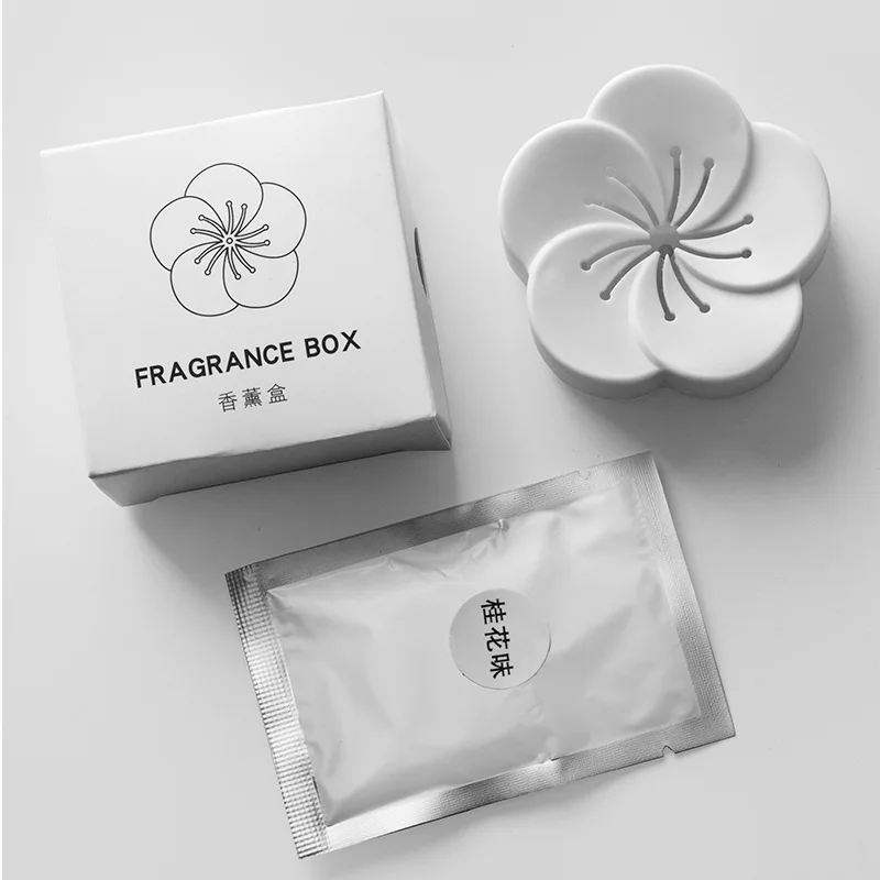 Flower Shape Air Fresh Box Car Toilet Purifier Storage Box Eliminate Odors Smell Absorber Freshener Aromatherapy Box Deodorizer