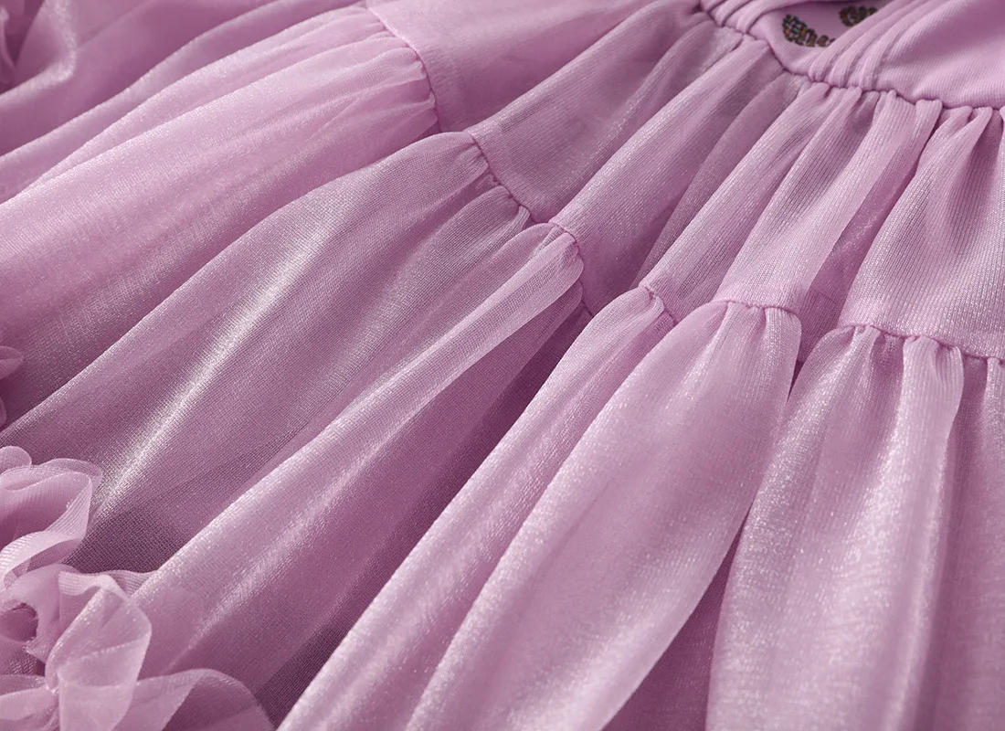 Mode Baby Mädchen Prinzessin Schmetterling Tutu Kleid Puff Ärmel Kind Tüll Vestido Festzug Party Geburtstag Kinder Kleidung – Detail 23