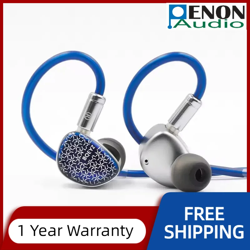 BQEYZ Frost Weather Series Dynamic Driver +Micro Planar Transducers Hybrid 2Pin 0.78mm HiFi Wired In-Ear Earphone Audiophile IEM