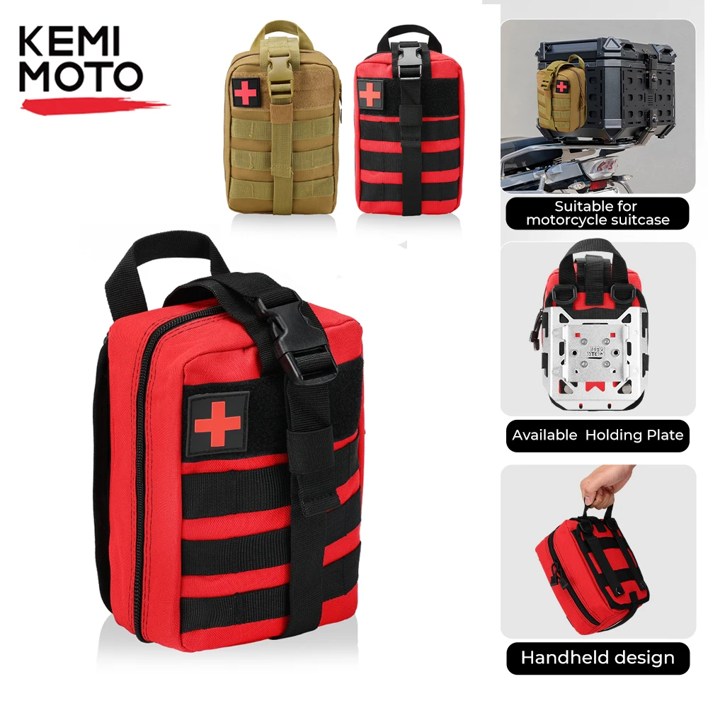 

Motorcycle Portable Tactical First Aid Kit Medical Bag for Hiking Travel Home Emergency Treatment Case Survival Tools EDC Pouch