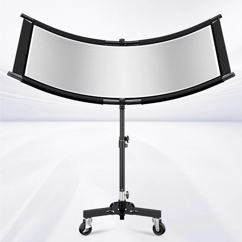 Stainless Steel Clamped Light Diffuser Curved Photography Lighting Reflector for Video Studio Photography Accessories
