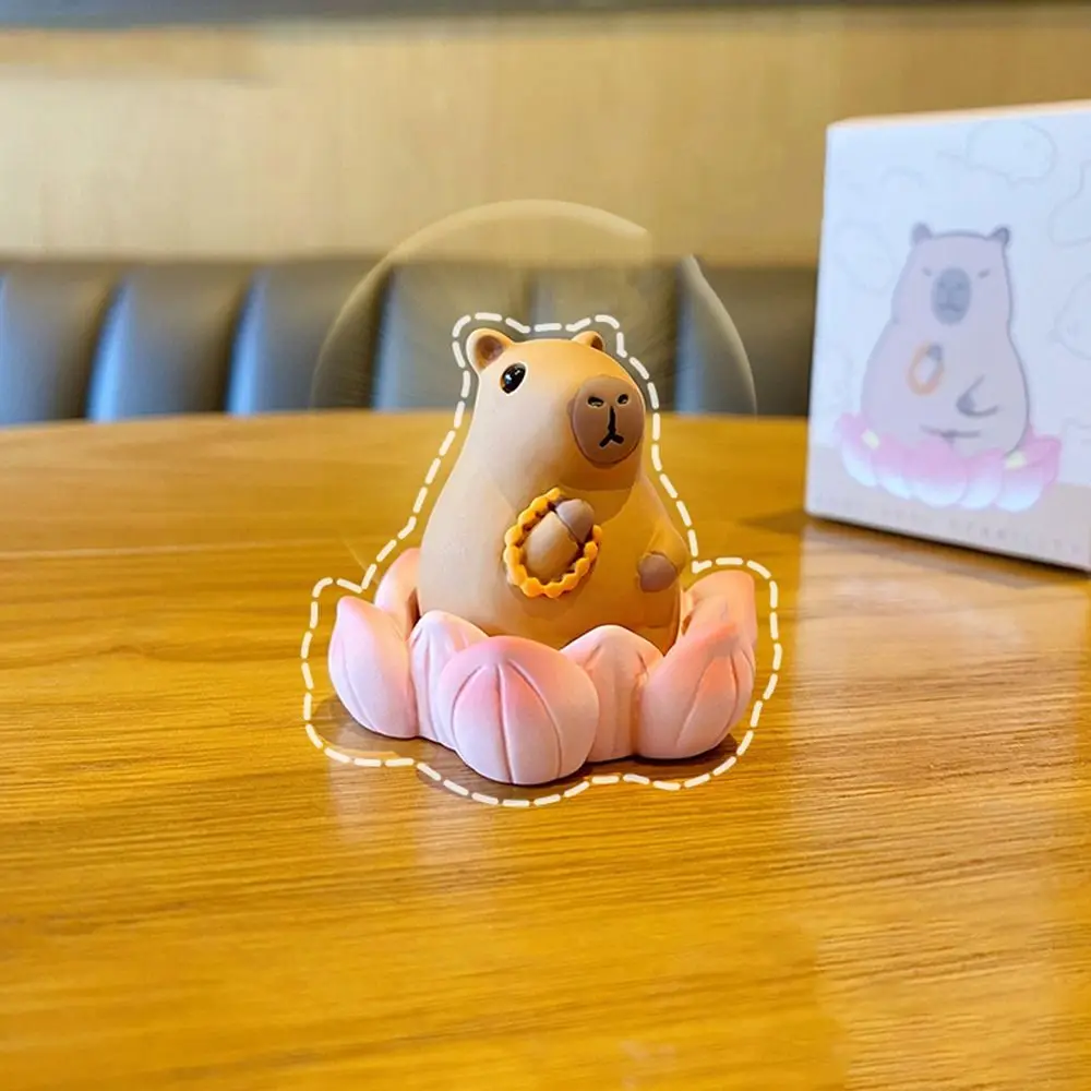 Capybara Model Figure Capybara Resin Ornaments for Women Creative Trend Car Decorations Table Furniture Desktop Decorations