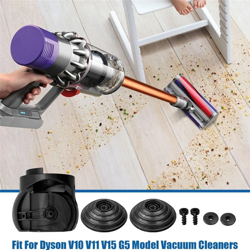 ABZA-v-rodas de bola y tapa de extremo de varilla de cepillo, cabezal limpiador antienredos, auriculares para aspiradora Dyson V10 V11 V15 G5 de 100W de alto par