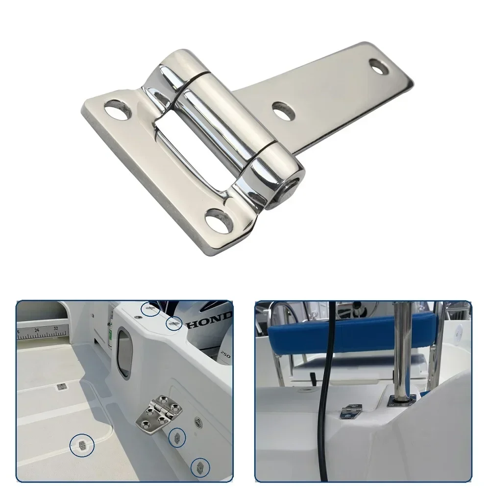 Imagem -05 - Dobradiça de 304 t para Iate Barco Marinho Hardware de Iate Dobradiças de Porta 135 mm Pcs Aço Inoxidável