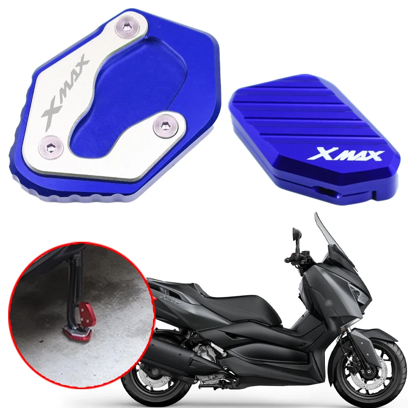 

Fit For Yamaha XMAX125 XMAX250 XMAX300 2018-2020 Accessories CNC XMAX 300 Plate Kickstand Extension Motorcycles Foot Side Stand