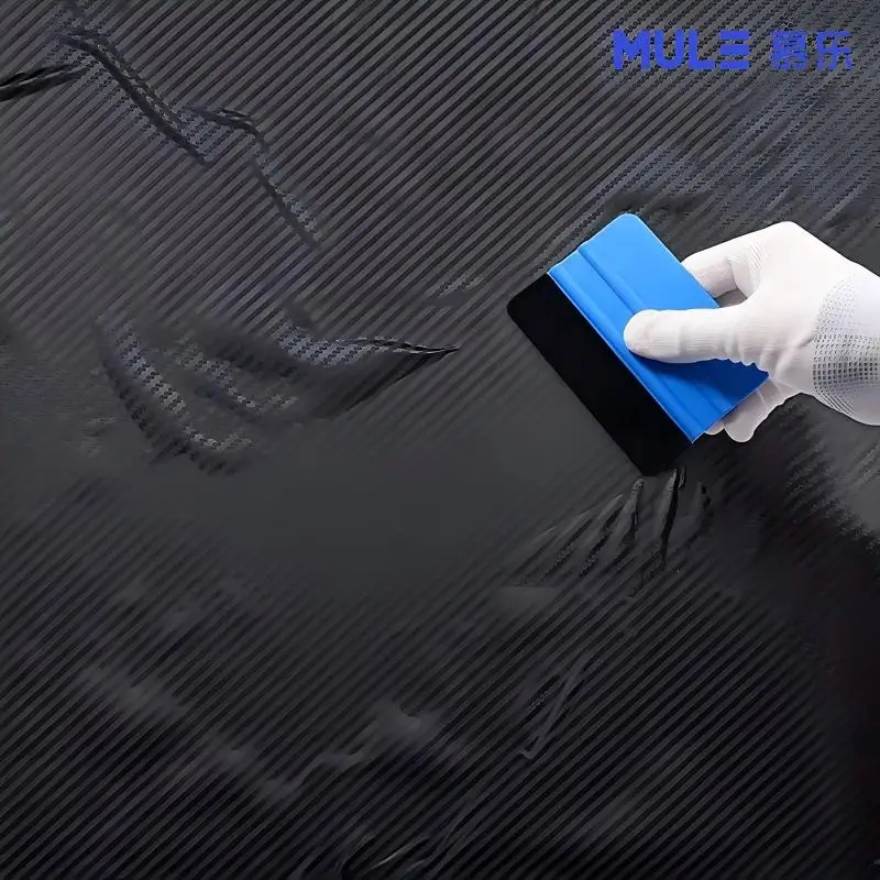 10x7cm Carbon Fiber Vinyl Car Sticker Film Install Squeegee Scraper with Felt Tool - Car Wrap Installation Kit view 6