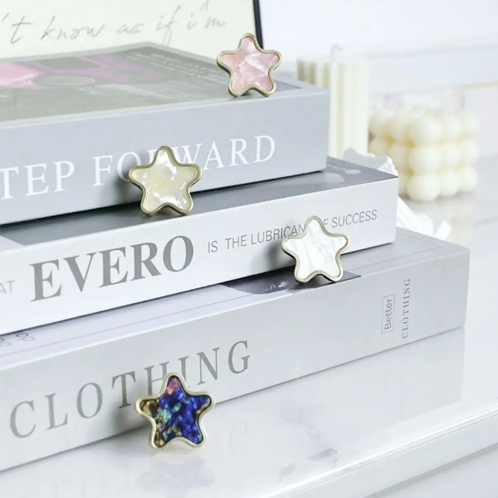 Cabinet Door Five Pointed Star Knob Furniture Hardware Wardrobe Pulls Star Shape Door Pulls Cabinet Drawer Zinc Alloy