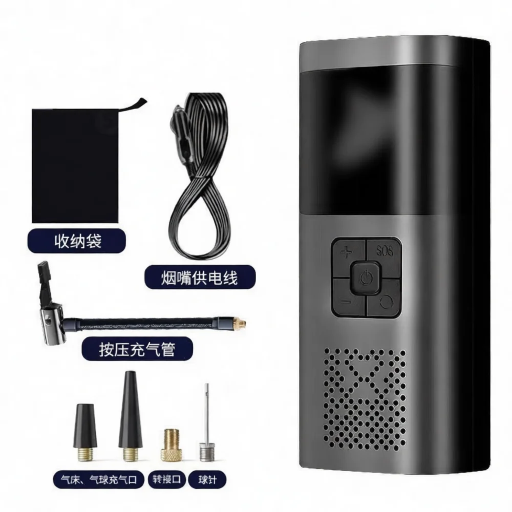 Auto Portable Air Compressor Wireless Tire Inflator Digital Gauge Pump Tool For Car SUV Motorcycle Bicycle Emergency