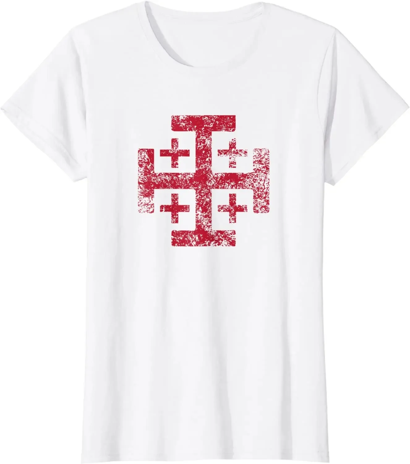 2024 Knight\'s Templar Jerusalem Cross Kingdom of Jerusalem Men T-Shirt Short Sleeve Casual 100% Cotton O-Neck Summer TShirt