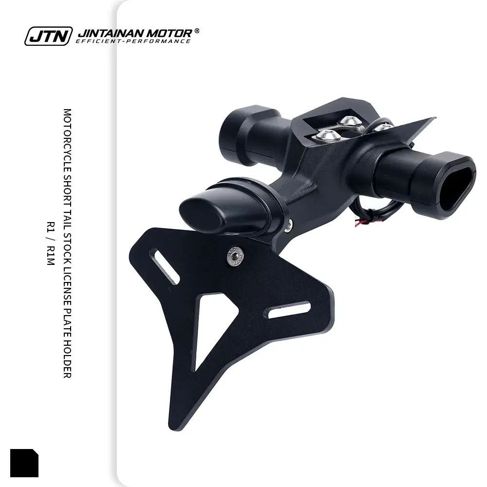 

JTN R1 R1M License Plate Holder Motorcycle LED Rear Short Tail Stock License YZF-R1 YZF-R1M 2015-2026 For YAMAHA