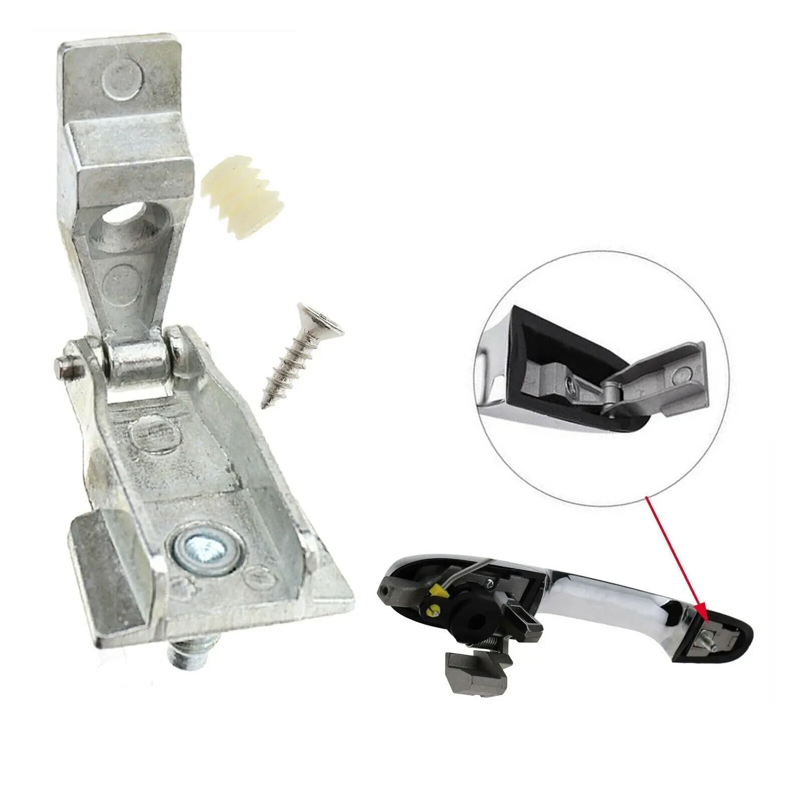 Accesorio de repuesto de bisagra de manija de puerta para Fiat 500, Abarth 500, Alfa Romeo 147 GT, Kit de herramientas de reparación de puerta automática 51964555