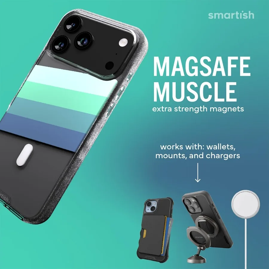 حافظة شفافة لهاتف iPhone 17 Pro Max MagSafe - تصميم نحيف واقٍ خفيف الوزن مع قبضة معززة بتقنية مضادة للاصفرار #3