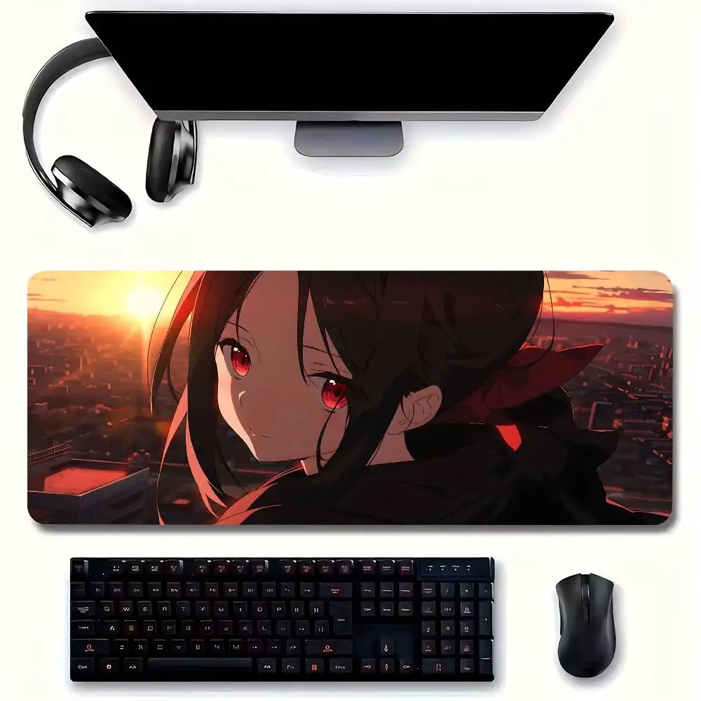 Shinomiya Kaguya Anime Kaguya Sama Love War Mousepad Non-slip Suitable For Office Computers Laptops E-sports Game Desk Mats XXL
