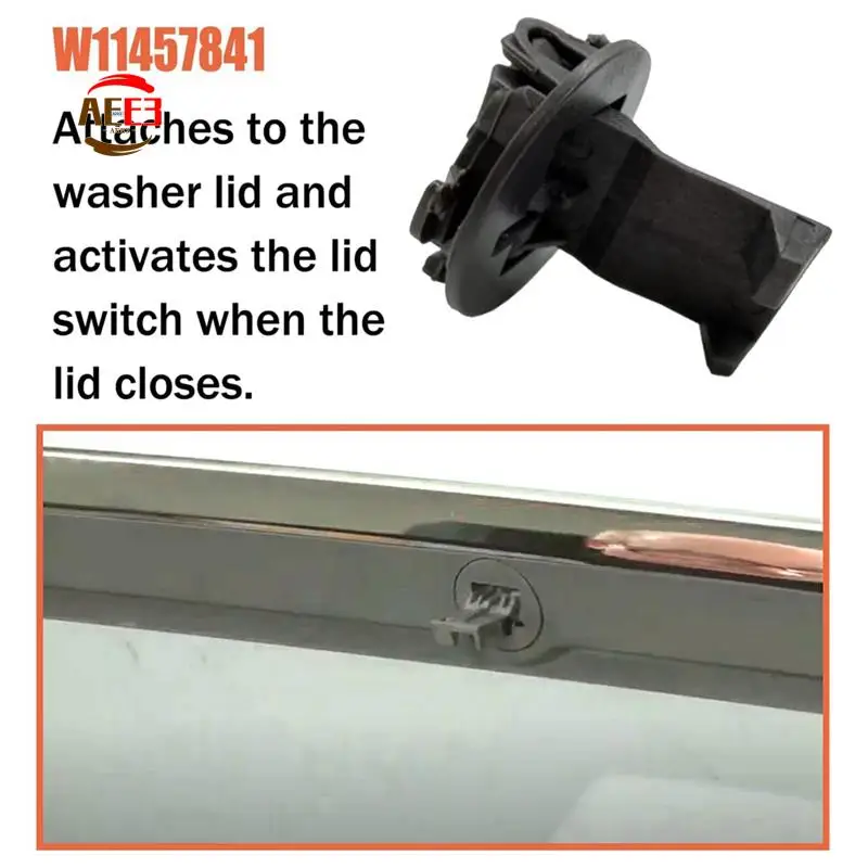 

AEE3-Замена замка крышки стиральной машины для деталей дверной защелки шайбы Maytag Whirlpool W 11457841 В 11091027 4959179 АП 6987306 (2 упаковки)