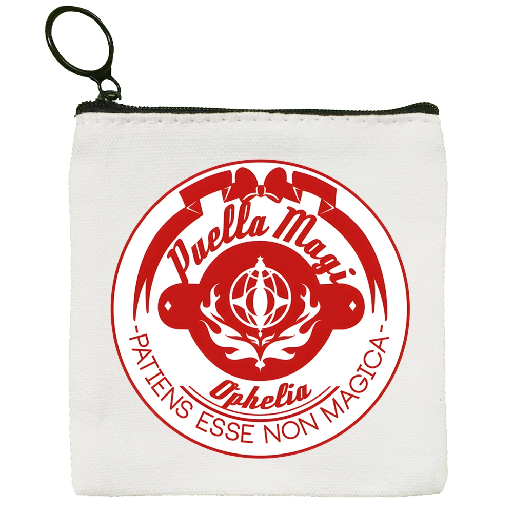 

Madoka Magica Puella Magi Cute Mini Coin Purse Canvas Wallet Coin Case Zipper Hand Female Key Case