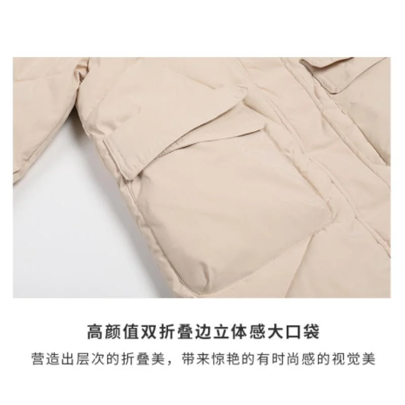 Thickened Down Cotton Coat Women Loose Coat Medium Length Cotton Outerwear Women Jackets Winter Coat Jacket 2023 New