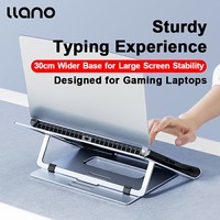 llano Laptop Stand ipad stand computer stand Aluminum Alloy Portable Adjustable Desktop Notebook Holder for 7-17.3 inch