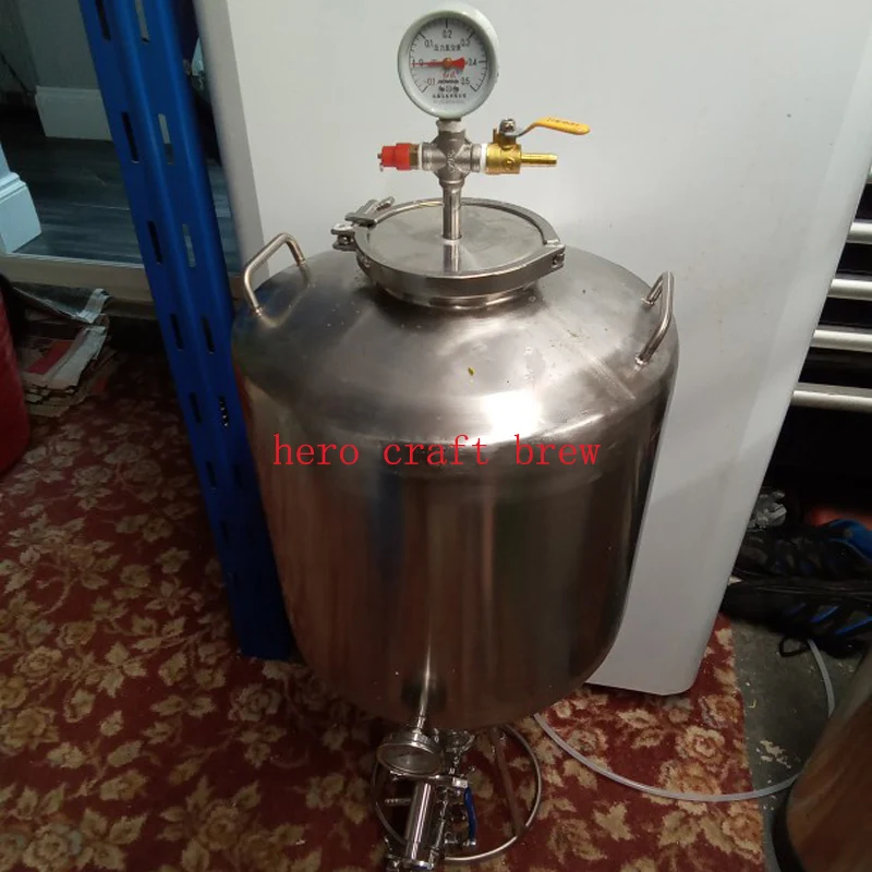 35L Home Beer Brew Fermenter Conical Fermentation Tank for Grape Wine Beer Milk