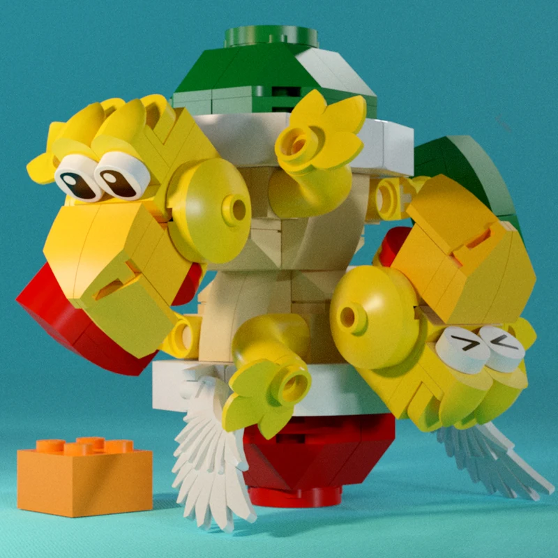 

96pcs MOC KoopaTroopes Shell Character Modular Marioes Model Building Blocks Creative Assembly Display Collector Holiday Gift