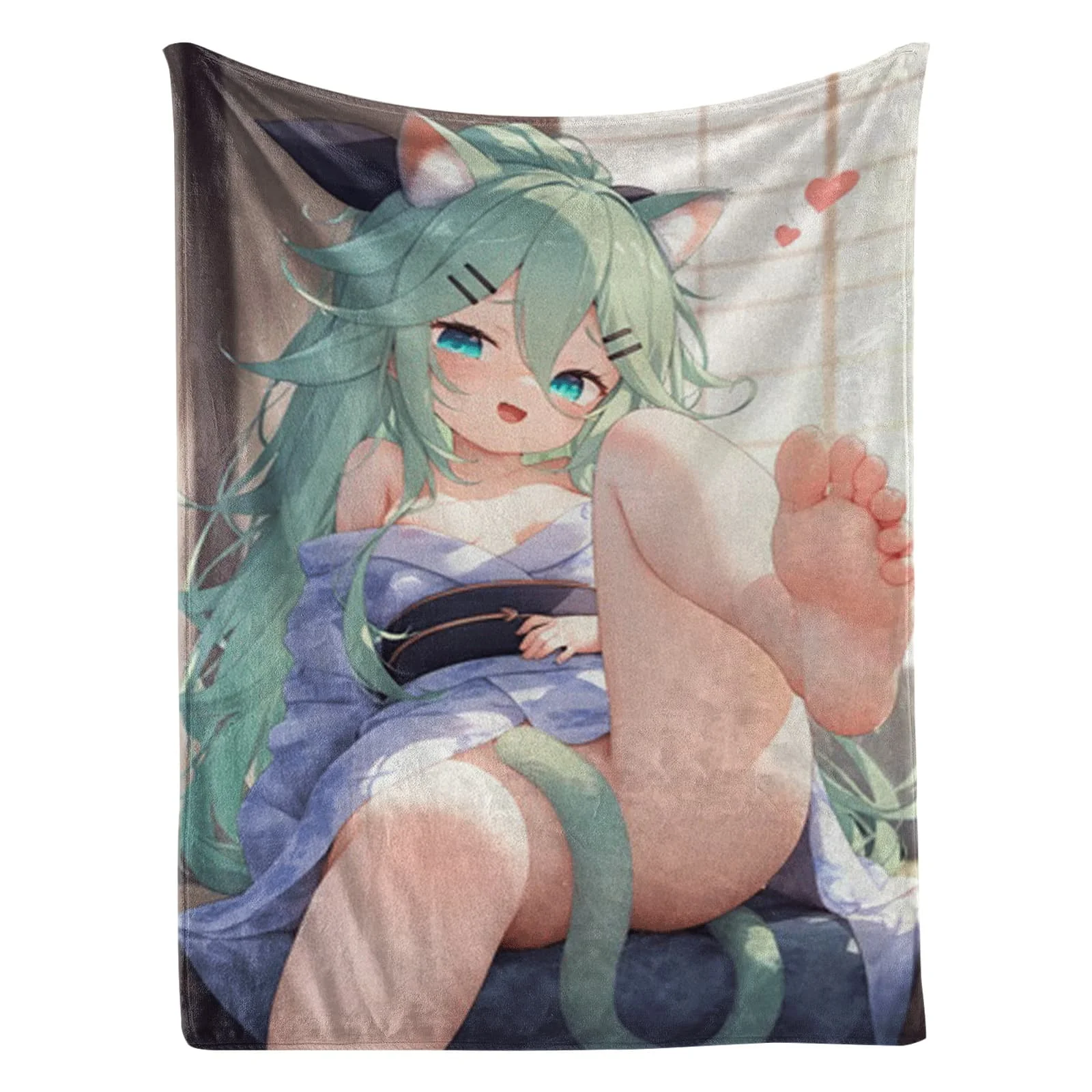 

Honkai Star Rail Huohuo Fleece Blanket, Foxian Judge Anime Throw Blanket Soft Gaming Merch Office Nap Throw