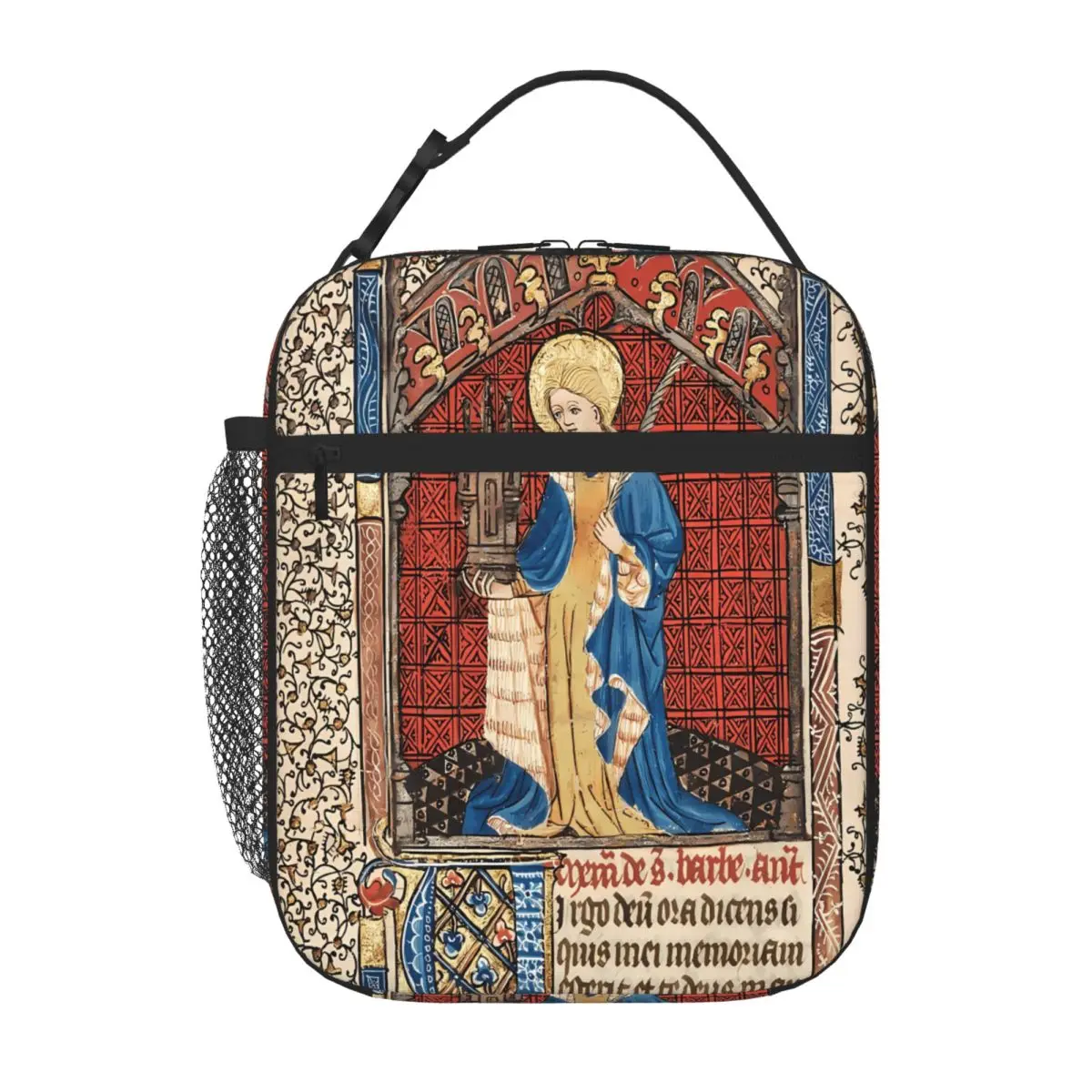 Bestselling Saint Barbara - From A Medieval Illuminated Toddler Style Large Lunch Bag Kids School Insulated Tote