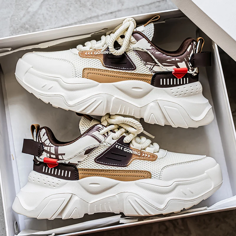 

Мужская корейская спортивная модная обувь, новые летние дышащие удобные уличные кроссовки на толстой подошве, студенческие кроссовки на мягкой подошве