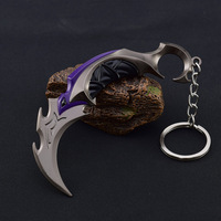 12cm Valorant Gun Keychains Championship Claw Knife Prime Karambit Fashionable Men's Accessories Metal Durable Keyrings Gifts