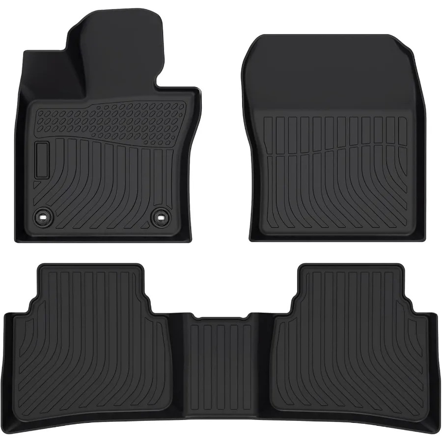 

All Weather Car Floor Mats Compatible for 20232024 Toyota Prius Prime TPE Rubber Liners Accessory Custom Fit Automotive Floor L